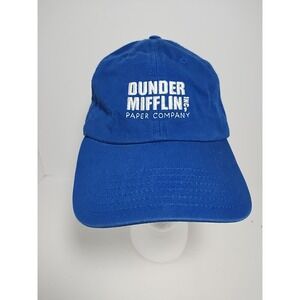 The Office Dunder Mifflin Inc.‎ Paper Company Strapback Hat Baseball Cap Blue